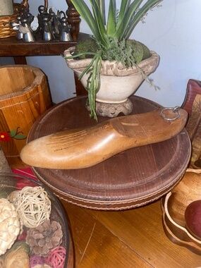 Vintage wooden shoe form